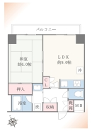 40.28㎡・1LDKの使いやすい間取り